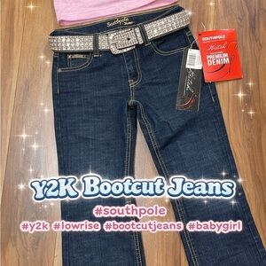 Southpole Low Rise Bootcut Jeans – Y2K Style